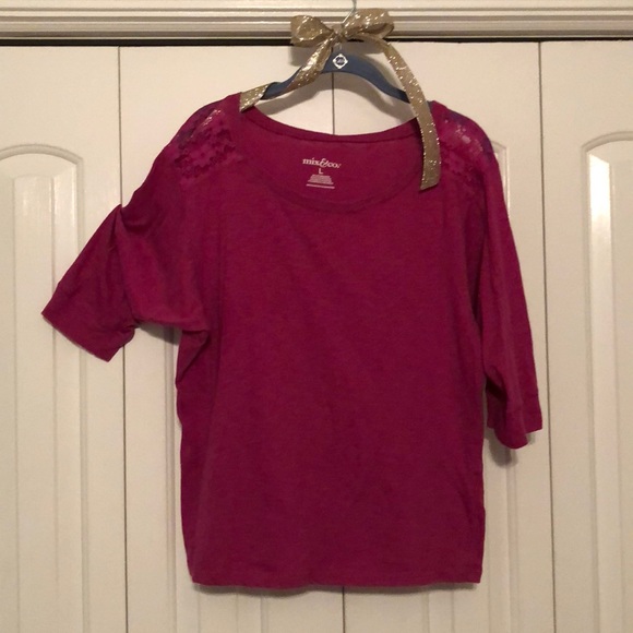 Lace Embellished Shoulder Top - Picture 1 of 5